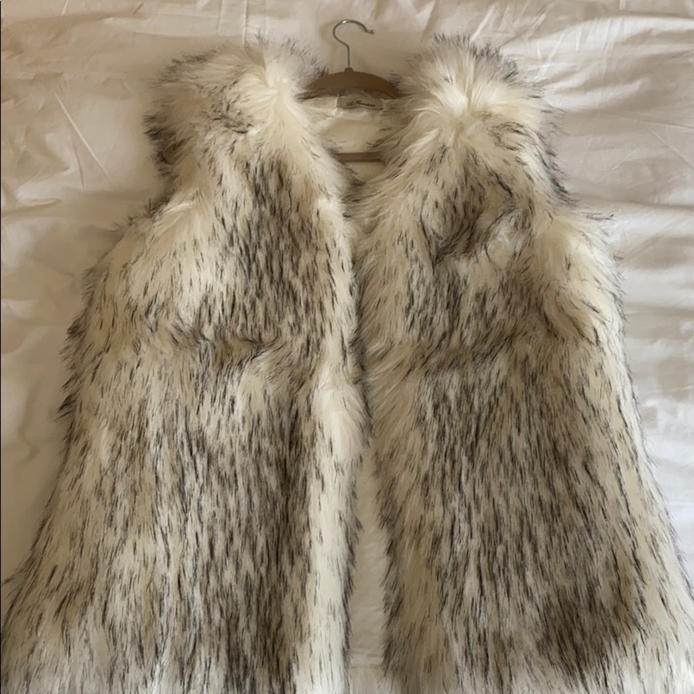 Faux fur vest